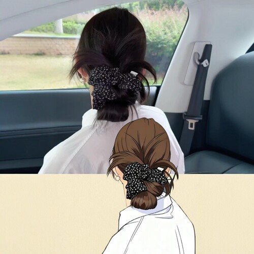 8s快速出门，手残党也能学会的鸡毛丸子头！高级小众法式复古发圈