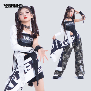 顽皮尼莫服装 秋冬女团爵士舞女童甜酷jazz街舞走秀时髦潮酷演出服
