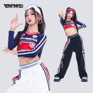 顽皮尼莫女童爵士舞服装 秋冬女团甜酷jazz街舞走秀时髦潮酷演出服