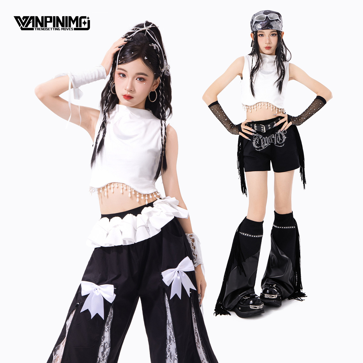 顽皮尼莫女童爵士舞潮酷演出服图片