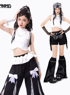 顽皮尼莫女童爵士舞潮酷演出服
