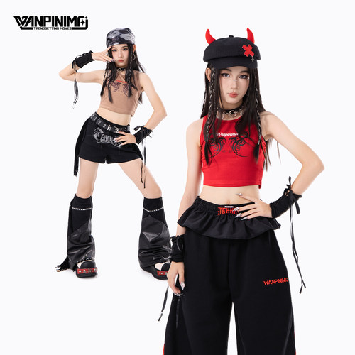 顽皮尼莫女童夏季爵士舞演出服