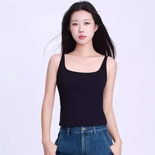打底纯色背心内搭上衣女