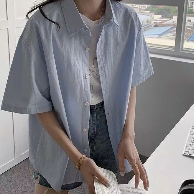 大牌剪标撤柜纯棉短袖衬衫外套