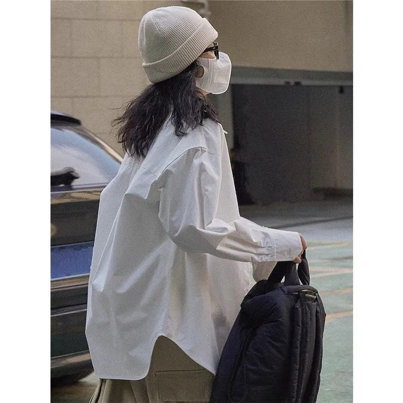 品牌剪标撤柜轻奢高档长袖衬衫女图片