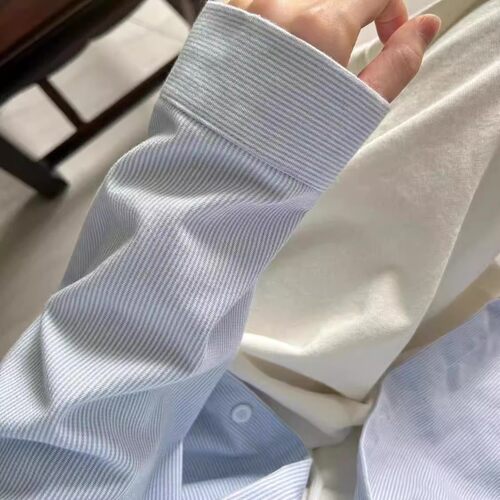 品牌剪标撤柜轻奢纯棉长袖衬衫女