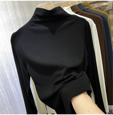 轻奢高度保暖半高领德绒打底衫