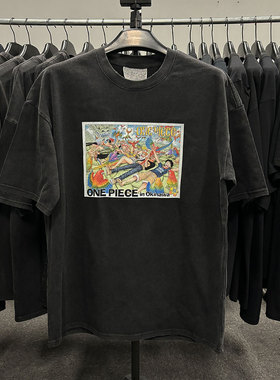 航海王One Piece蒙奇·D·路飞LUFFY二次元热血日漫基础款短袖tee