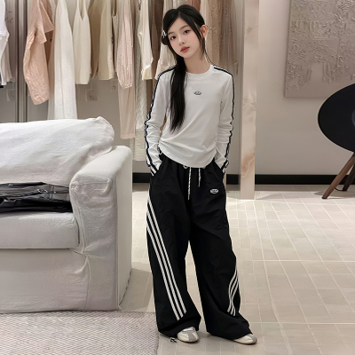 女童运动休闲长袖T恤裤子两件套