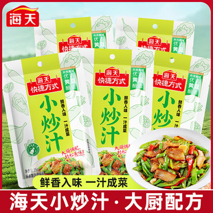 海天小炒汁35g*10袋秘制家常小炒酱青椒炒肉小炒酱荤素可炒调料
