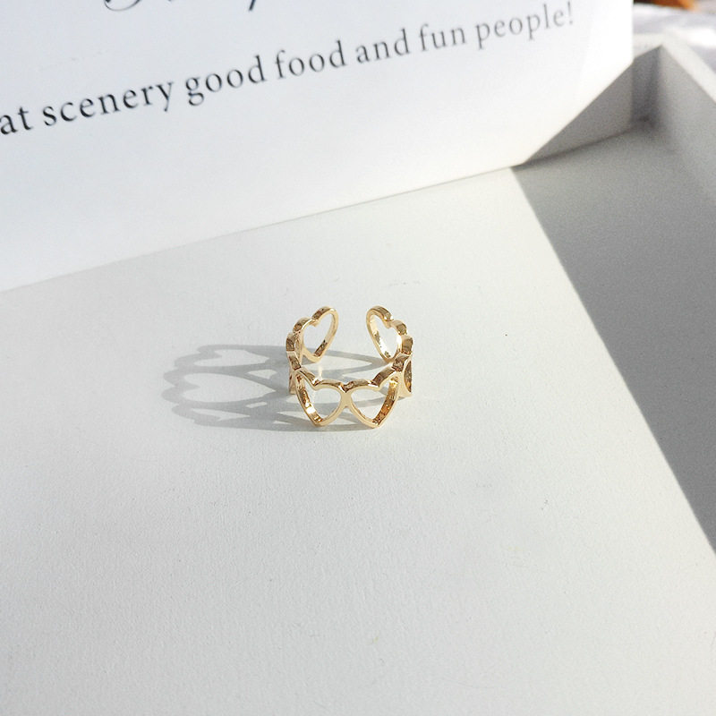 时尚个性心形戒指 少女爱心开口指环 简约甜美食指关节戒|ruв категории Украшения,ювелирные изделия, кольцо/кольцо - от Buy2taobao.com для оказания профессиональной услуги покупки агента Taobao