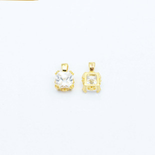 18k金方糖项链手链吊坠配件百搭DIY轻奢小众新款 不脱模 WT0441