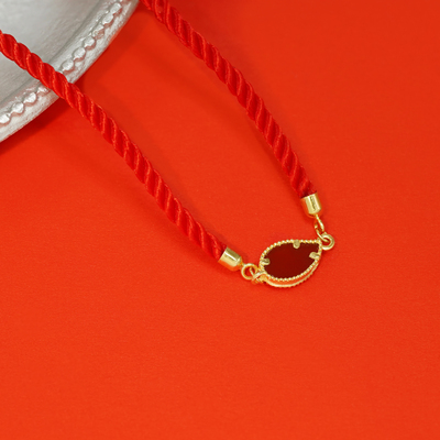 通体18k金红玛瑙开运手链【QL07519】