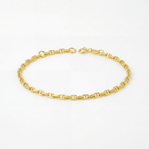 通体18k金猪鼻手链【QL07622】