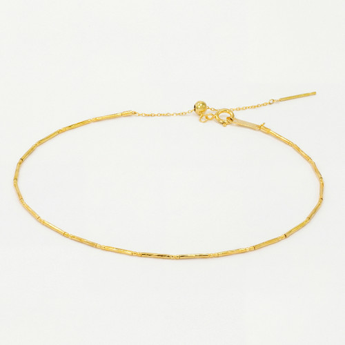 通体18k金节节高升弹力手镯轻奢