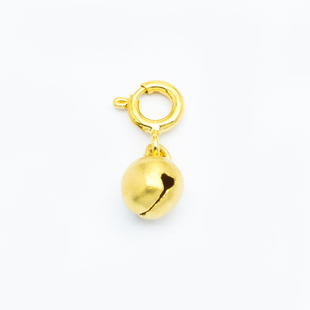 18k金铃铛小滴溜配件DIY挂件轻奢小众高颜值爆闪【WT0456】不脱模