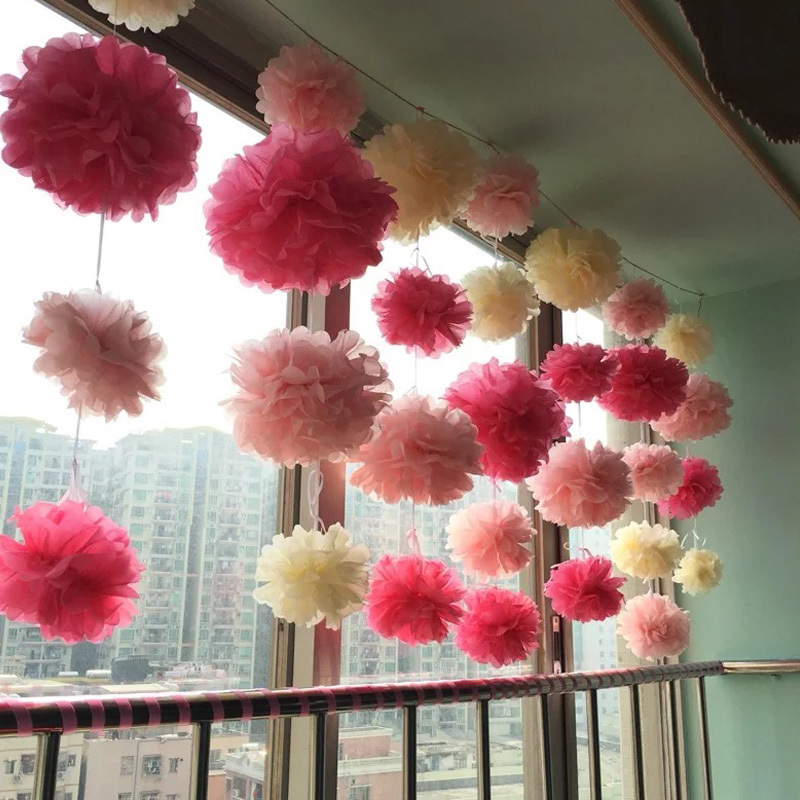 结婚庆用品婚礼新房布置婚房装饰拉花圣诞节日装饰生日派对纸花球