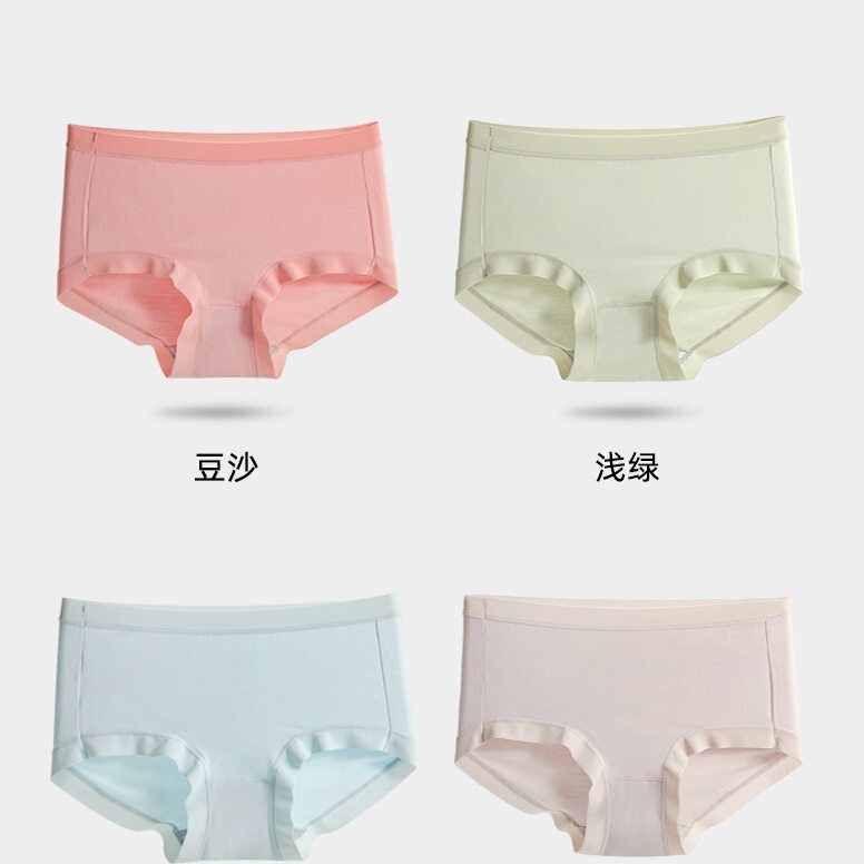 加长裆纯棉无痕透气女士三角裤