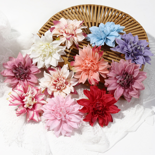 仿真天竹菊花頭 飾 家居客廳裝 DIY手工胸花花環(huán)材料配件婚慶婚禮
