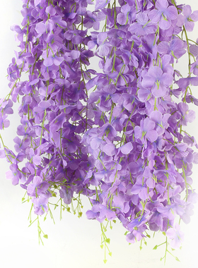 仿真花客厅室内吊顶藤曼花艺