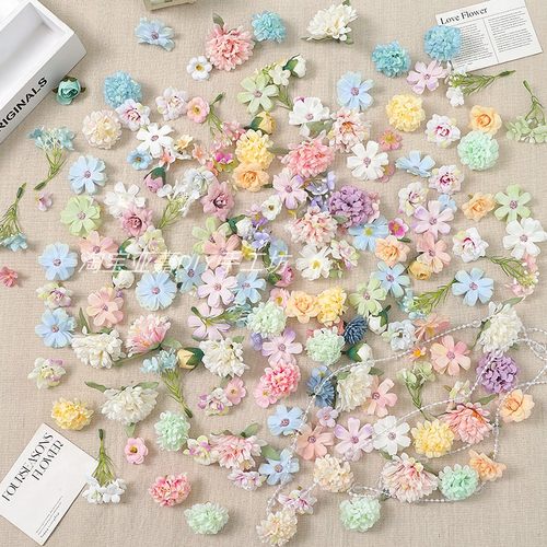 仿真小花朵混搭diy手工材料包