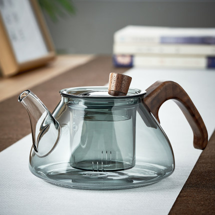 玻璃茶壶耐高温家用小单壶办公室过滤泡茶神器泡花茶壶茶具套装