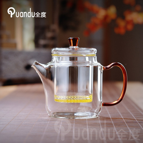 玻璃茶壶耐高温茶水分离单过滤器泡红茶冲花茶沏绿茶一人用小茶具