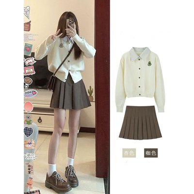 POLO领两件套裙装2025聚脂纤维