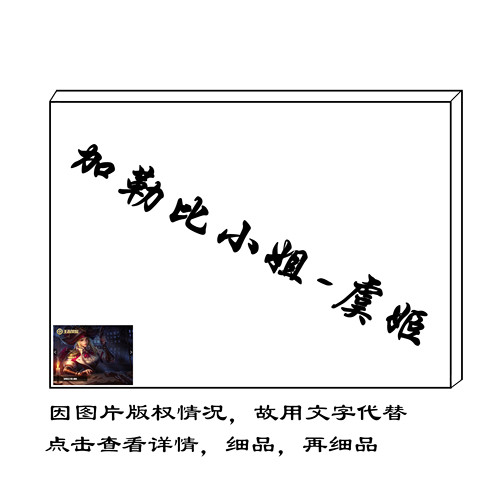 创意diy数字油画王者荣耀游戏填色加勒比小姐虞姬角色人物室内画