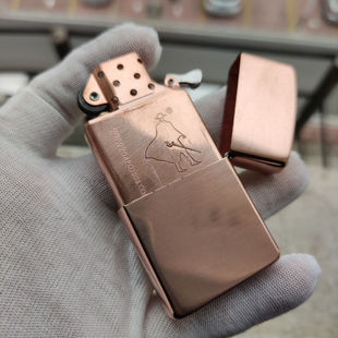 礼品 男士 佐罗纯铜煤油打火机Z902紫铜光板怀旧砂轮火石个性 经典