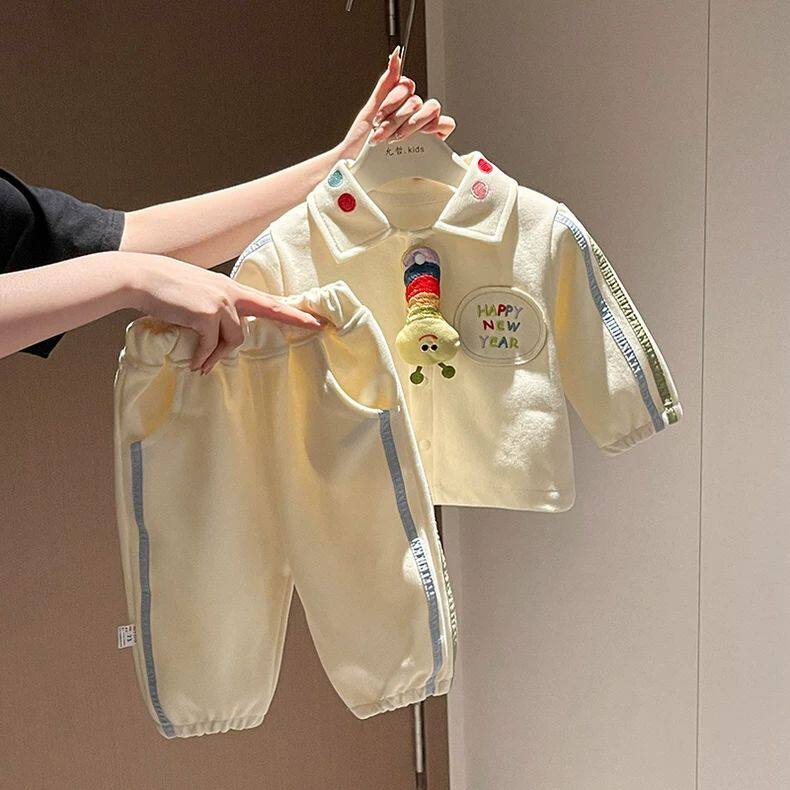 男童秋款套装2026新款宝宝运动服帅气春秋款儿童韩版婴儿外套秋装