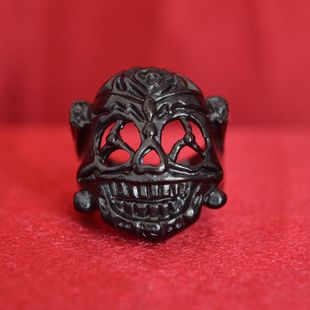 欧美影视周边饰品敢死队史泰龙幸运骷髅头戒指影迷多色男士指环