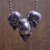 工厂店特价 销售钛钢饰品潮人百搭DIY配件骷髅头散珠不锈钢吊坠