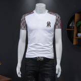 假模夏季新款高端品质丝光棉男士潮流短袖T恤QT3001AFD8075T-P70，商品下架区，钱塘6012(原3012)