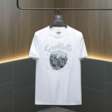 2026夏季新款品质丝光棉男潮流短袖T恤QT6012AFD2642T-P75，男装T恤，阿丰达