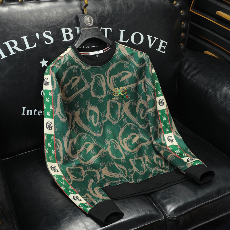 2025新款四季款男士圆领潮流刺绣时尚卫衣QT6012AFD9345Y-P125，男装卫衣，阿丰达