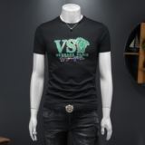 2026假模夏季新品质丝光棉男潮流短袖T恤QT6012AFD2625T-P75，男装T恤，钱塘6012(原3012)