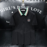 2026夏季新款高端品质丝光棉男士潮流短袖T恤QT6012AFD9926T-P80，男装T恤，阿丰达