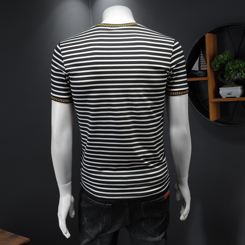 假模夏季新款高端品质丝光棉男士潮流短袖T恤QT3012AFD7020T-P70,男装T恤,钱塘6012(原3012)