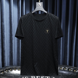 2023夏季新款高端品质丝光男士潮流短袖T恤QT3012AFD8533T-P75图片