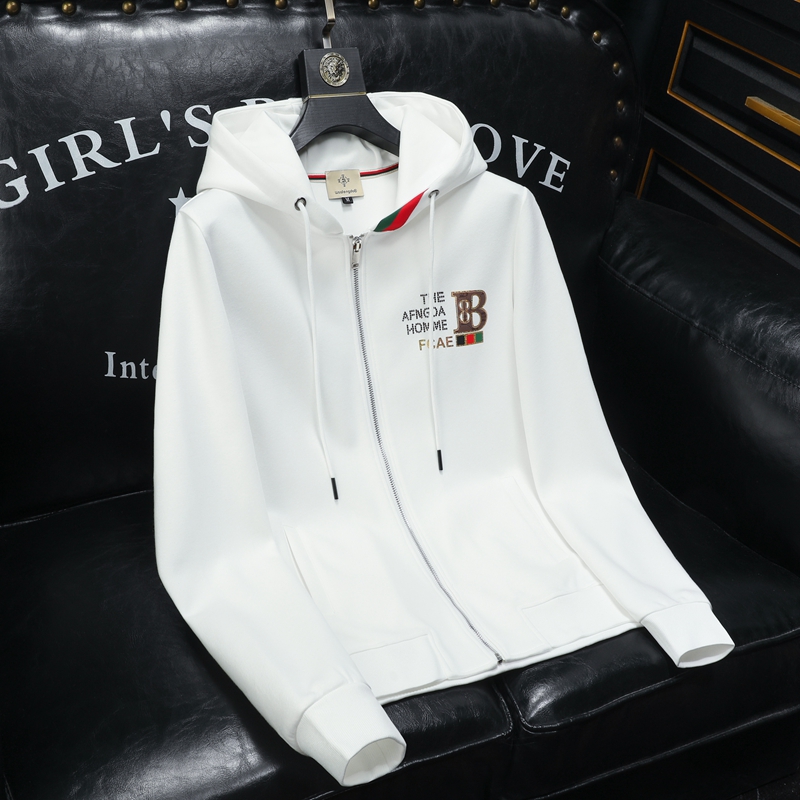 2024新款秋款男士连帽开衫潮流卫衣夹克款QT6012AFD3033Y-P160，男装卫衣，钱塘6012(原3012)