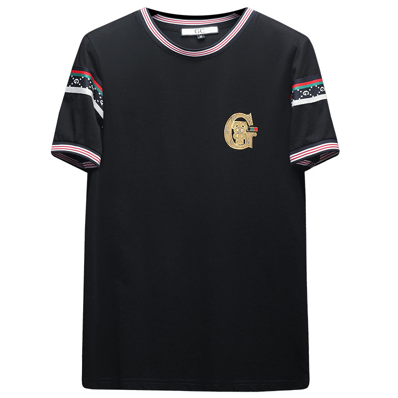 2024夏季新款高端品质丝光棉男潮流短袖T恤QT6012AFD9927T-P70,商品下架区,钱塘6012(原3012)