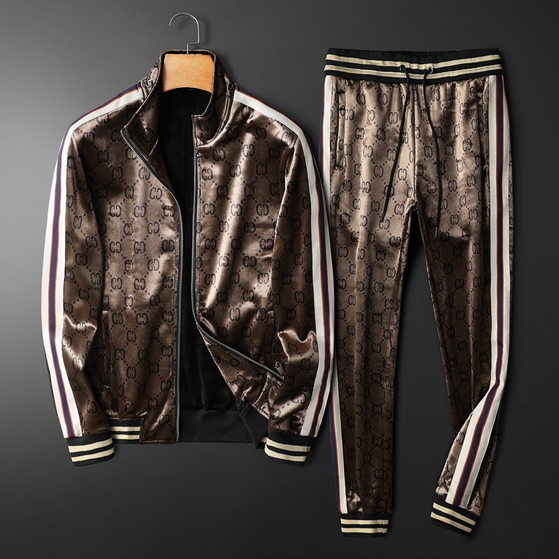 2024冬季加厚双面绒男士休闲运动套装QT3012AFD2262-P310，男装休闲套装，阿丰达