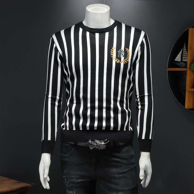 2024假模秋冬款新品男圆领潮流针织衫打底毛衣QT3012AFD5818-P105，男装针织衫/毛衣，阿丰达