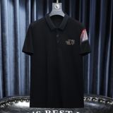 2024夏季新款高端品质丝光棉男士潮流短袖T恤QT6012AFD8528T-P80，男装T恤，钱塘6012(原3012)
