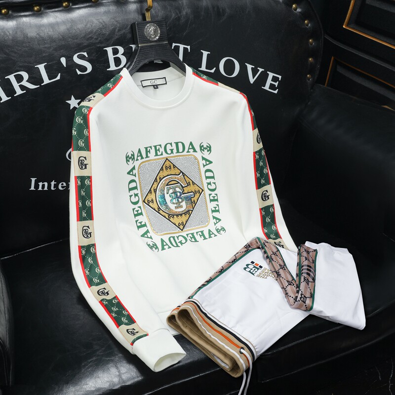 2026秋款潮男士长裤长袖休闲运动套装可单卖QT6012TZ3070P260，男装休闲套装，阿丰达