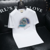 2026夏季新款品质丝光棉男潮流短袖T恤QT6012AFD2643T-P75，男装T恤，阿丰达