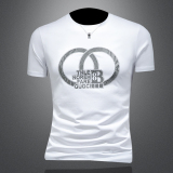 2026假模夏季新品质丝光棉男潮流短袖T恤QT6012AFD2602T-P75，男装T恤，钱塘6012(原3012)