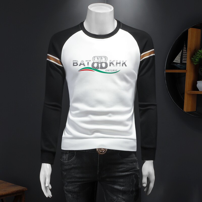 2025假模四季款男士圆领潮流刺绣时尚卫衣QT6012AFD9324Y-P125，男装卫衣，阿丰达