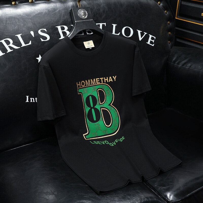 2026夏季新款高端品质丝光棉男短袖T恤微阔版QT6012AFD8532T-P80，男装T恤，阿丰达